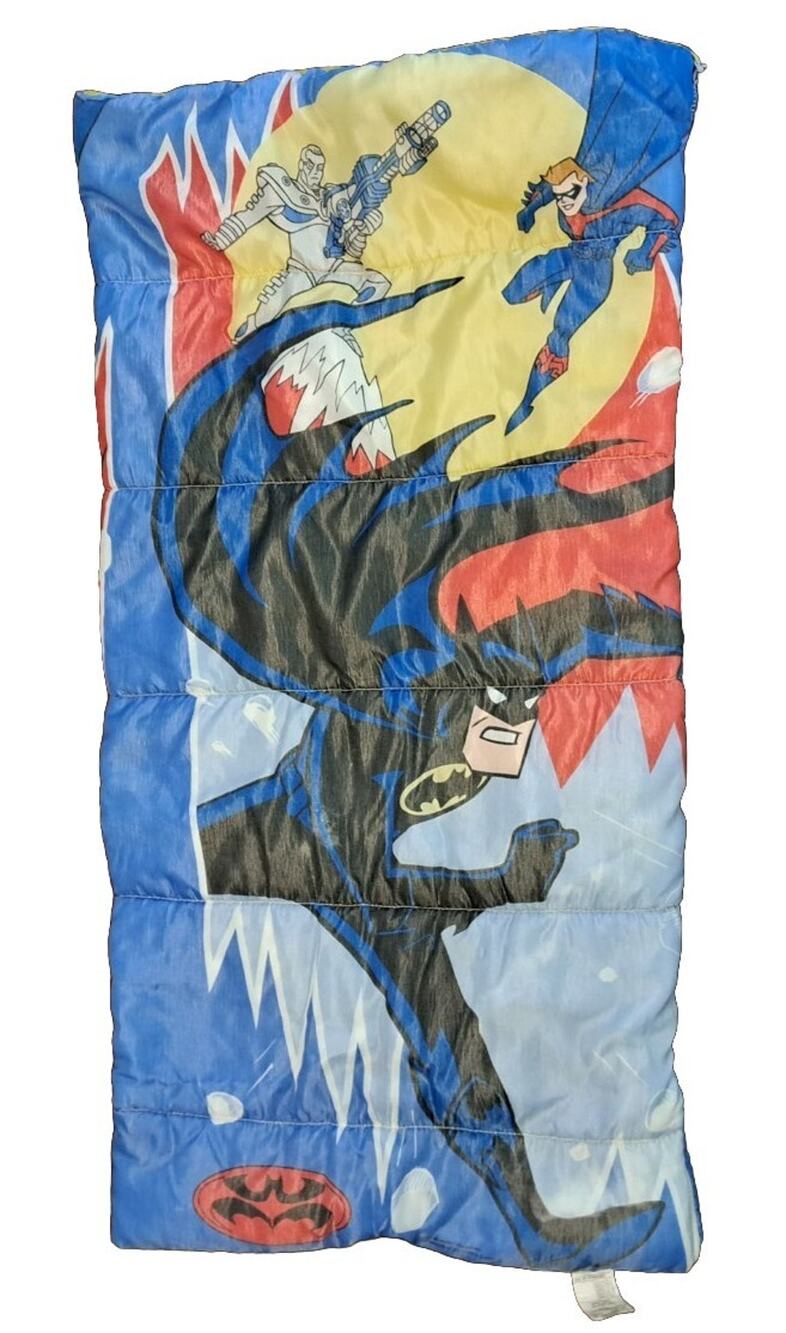 Batman Adventures Sleeping Bag Kids DC Comics Robin Mr Freeze 1997 Vtg Zip Up